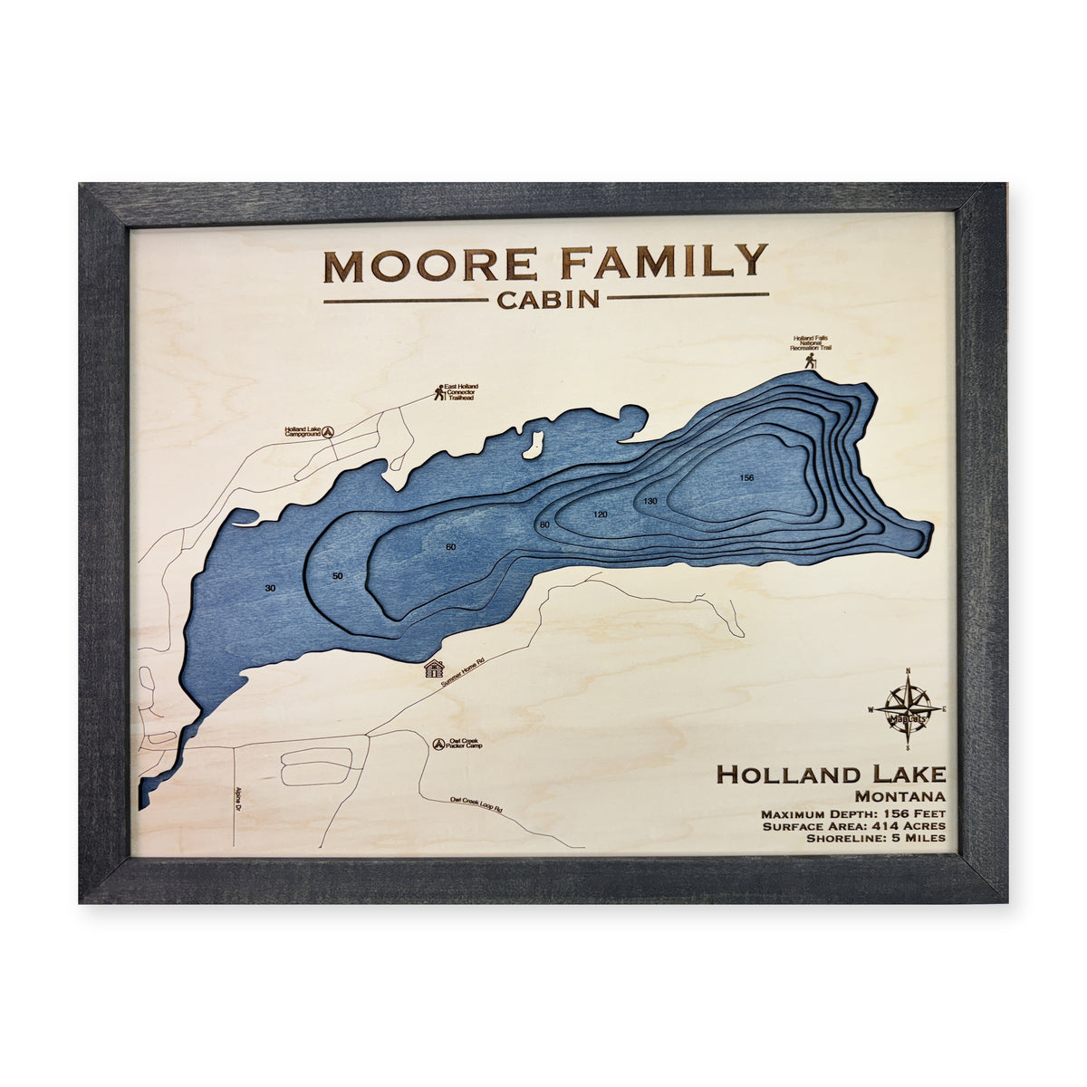Holland Moore wood map — multilayer, white background