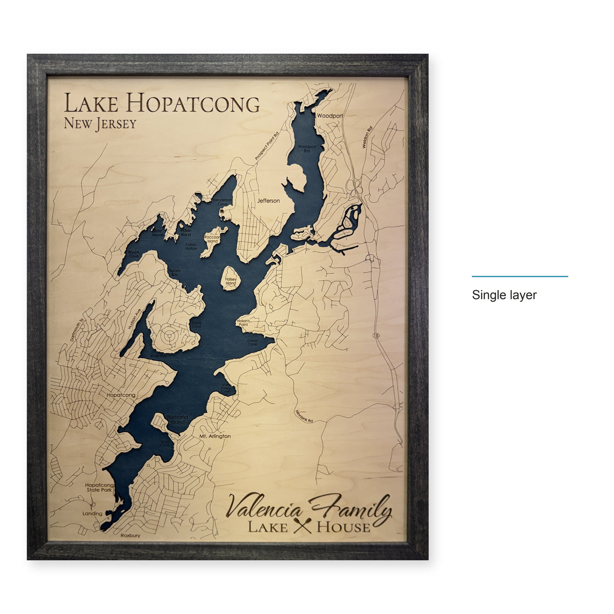 Hopatcong Valencia wood map — single layer, layer option shown
