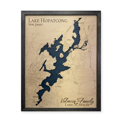 Hopatcong Valencia wood map — single layer, white background