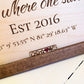 Close up image of removable icons and personalized engraved text. 