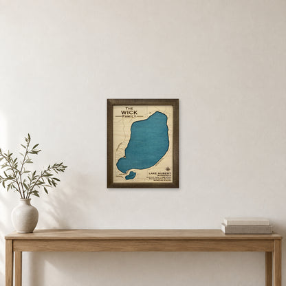 Hubert Wick wood map — single layer, staged room mockup