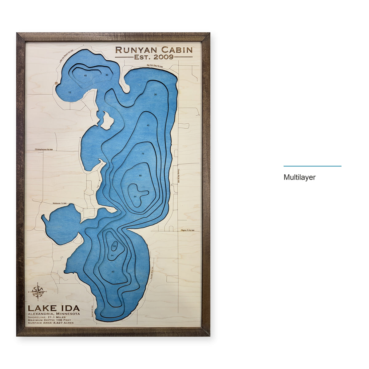 Ida Runyan wood map — multilayer, layer option shown