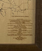 Close up image of The Infantryman's Creed engraved into the wood. 