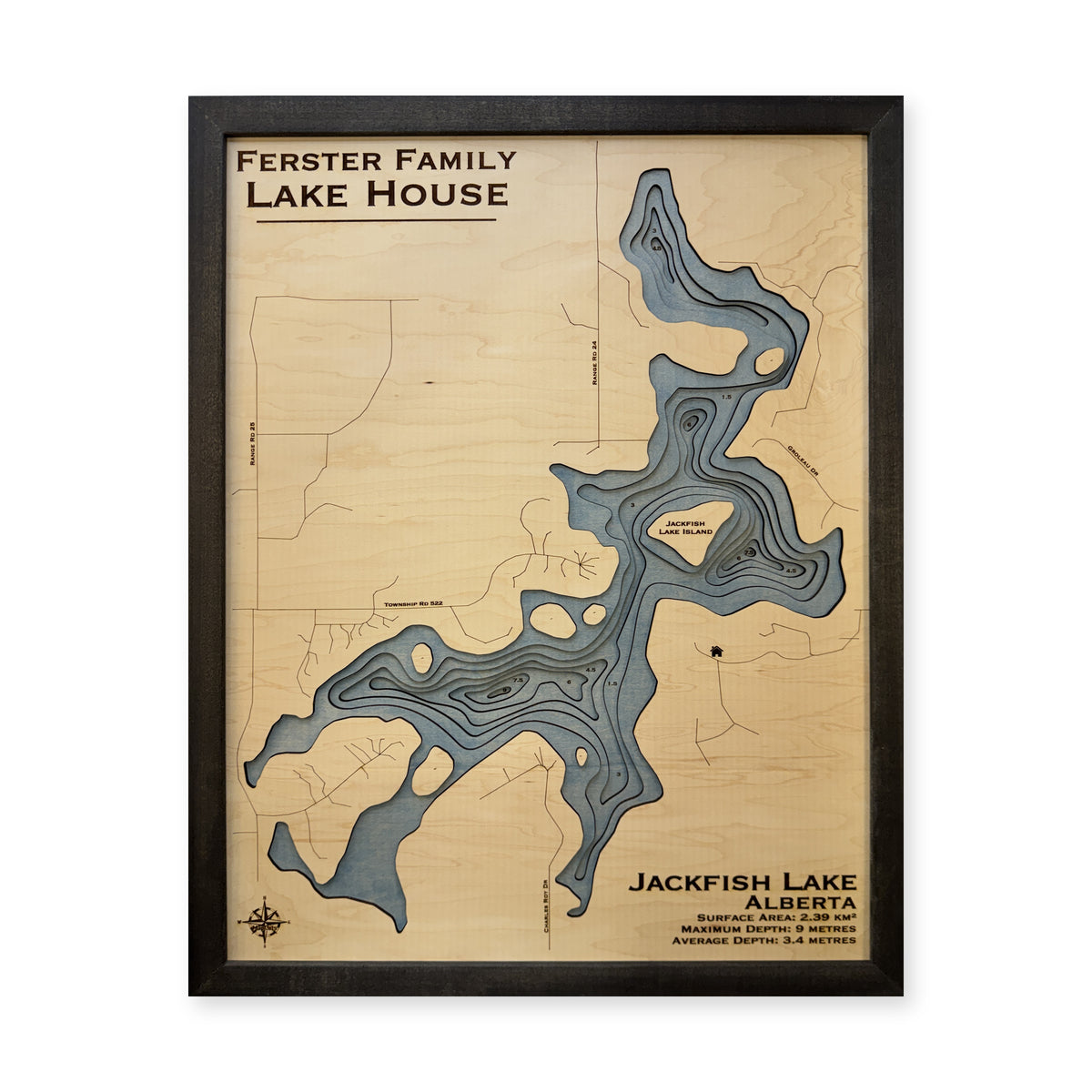 Jackfish Ferster wood map — multilayer, white background