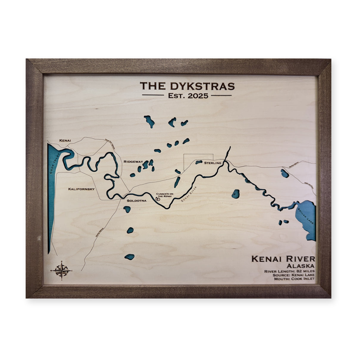 Kenai Dykstra wood map — single layer, white background