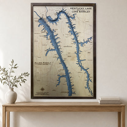 Kentucky Barkley Allen wood map — multilayer, staged room mockup