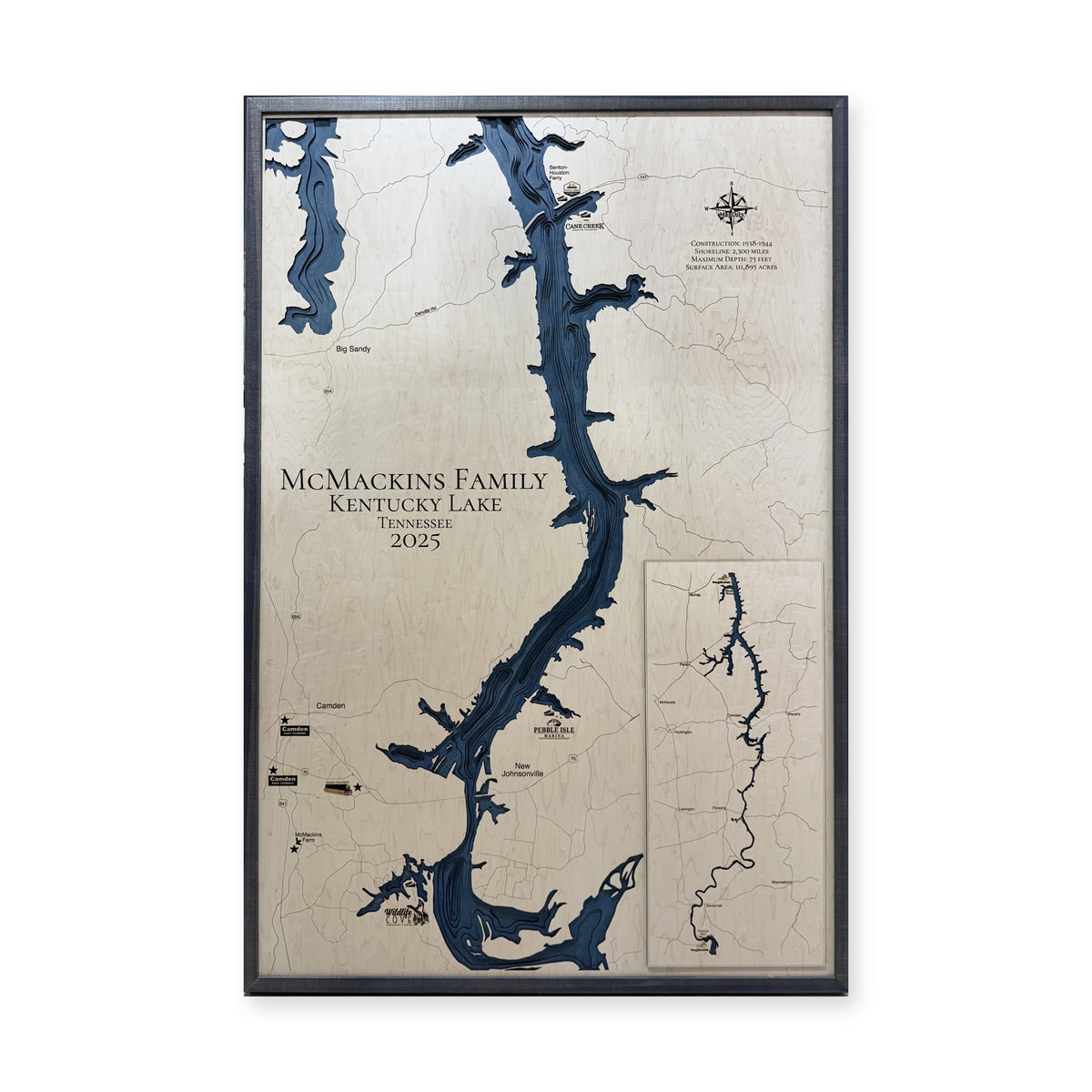 Kentucky Mcmackins wood map — multilayer, white background