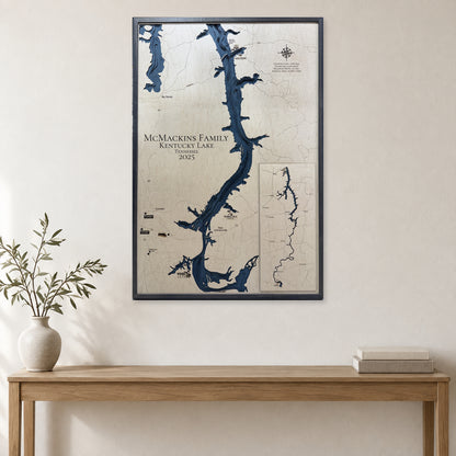 Kentucky Mcmackins wood map — multilayer, staged room mockup