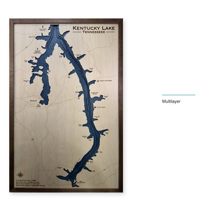 Kentucky Walnut Multi wood map — multilayer, layer option shown