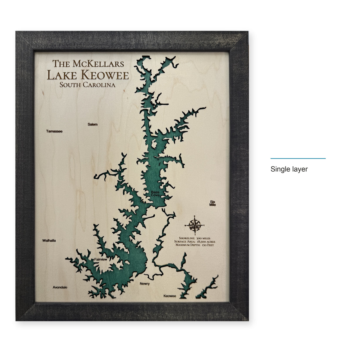 Keowee Mckellars wood map — single layer, layer option shown