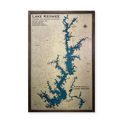 Keowee Siffri wood map — multilayer, white background