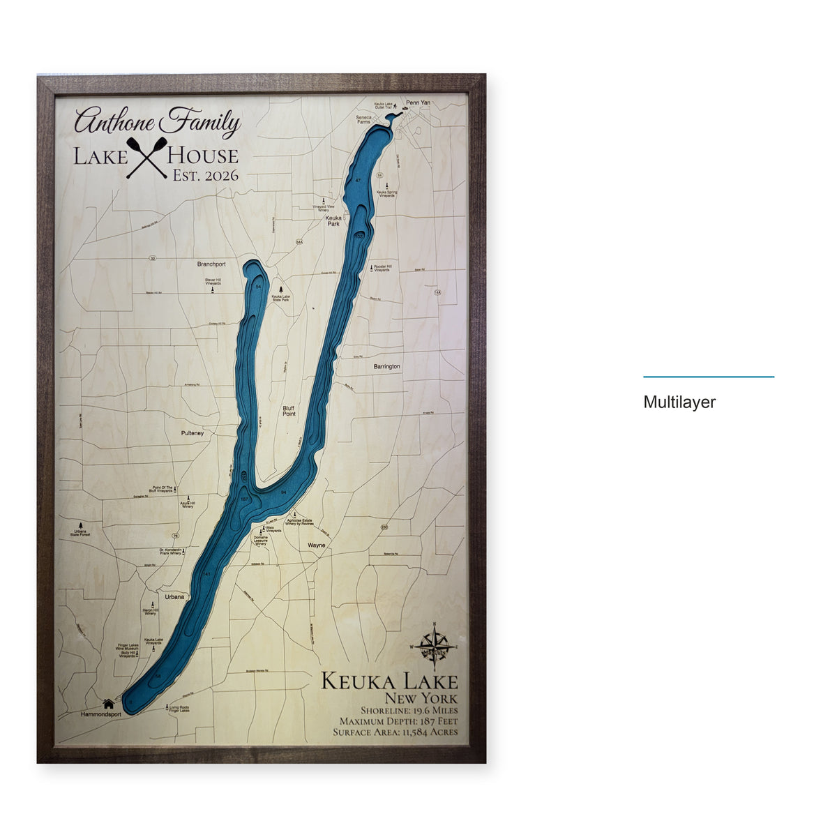 Keuka Anthone wood map — multilayer, layer option shown