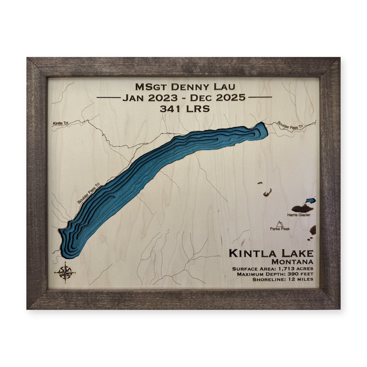Kintla Lau wood map — multilayer, white background