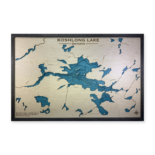 Koshlong Multi wood map — multilayer, white background