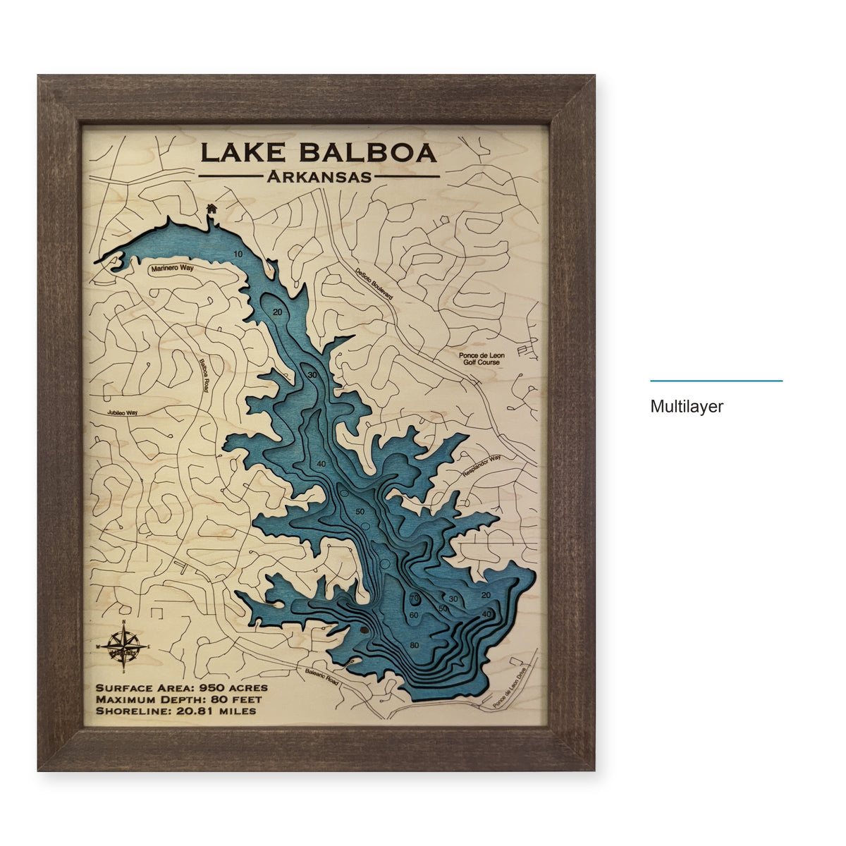 Lake Balboa wood map — multilayer, layer option shown