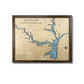 Small Lake Hartwell map with single water layer and a light blue water stain. 