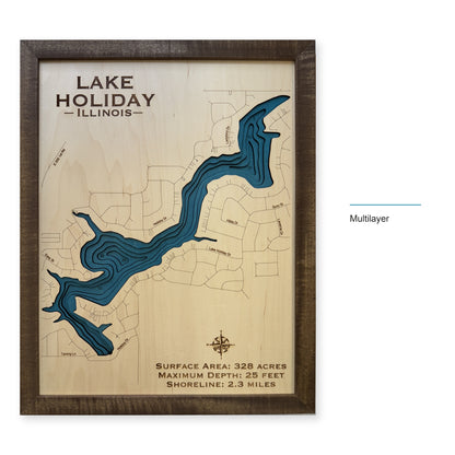 Lake Holiday wood map — multilayer, layer option shown