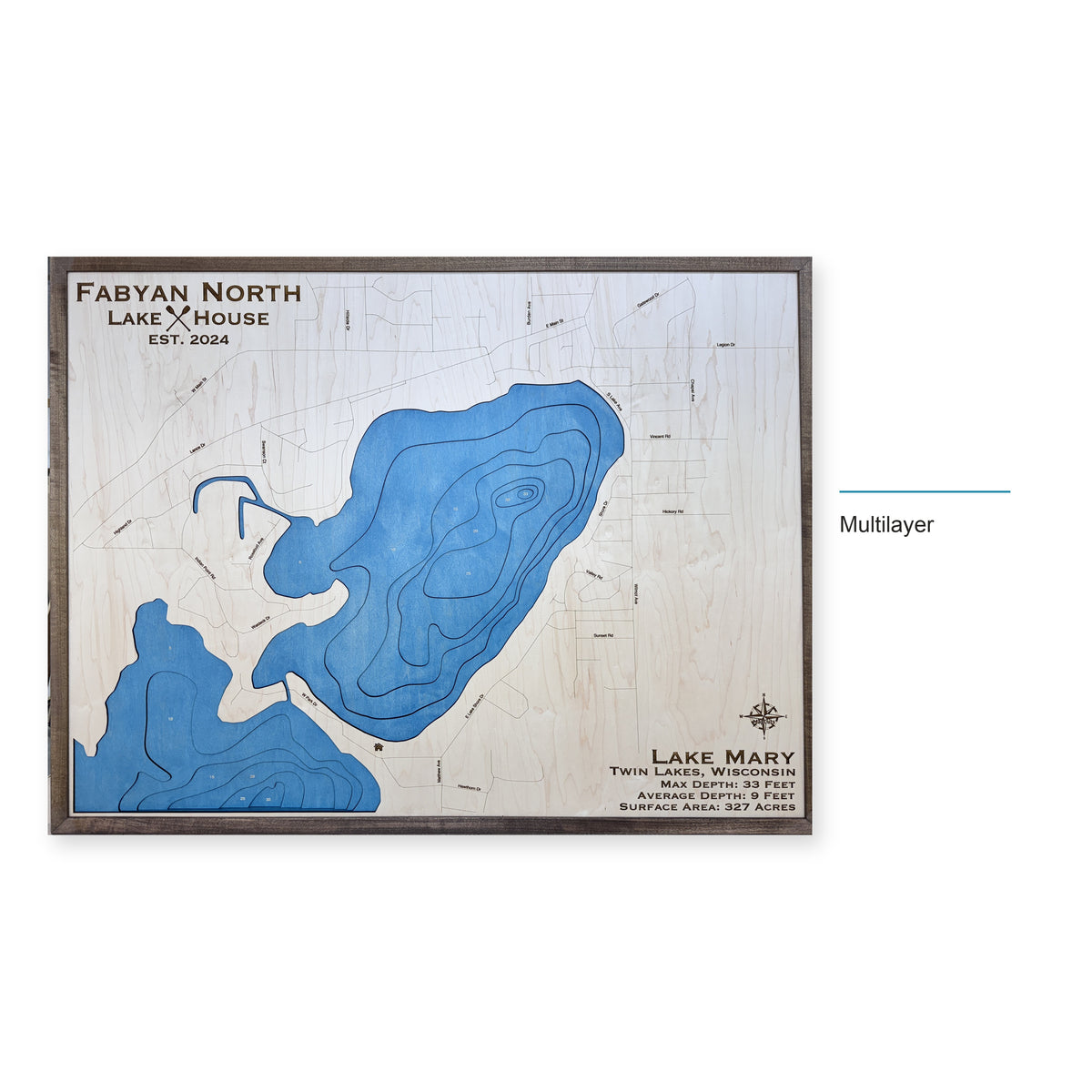 Lake Mary Fabyan wood map — multilayer, layer option shown