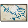 Lake of the Ozarks multilayer water map.