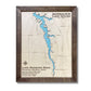 Single water layer Lake Roaming Rock wooden map. 