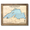 Single water layer map of Lake Superior.