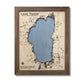 Single water layer map of Lake Tahoe.