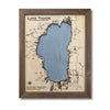 Single water layer map of Lake Tahoe.