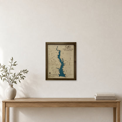 Lakengren Luther wood map — single layer, staged room mockup