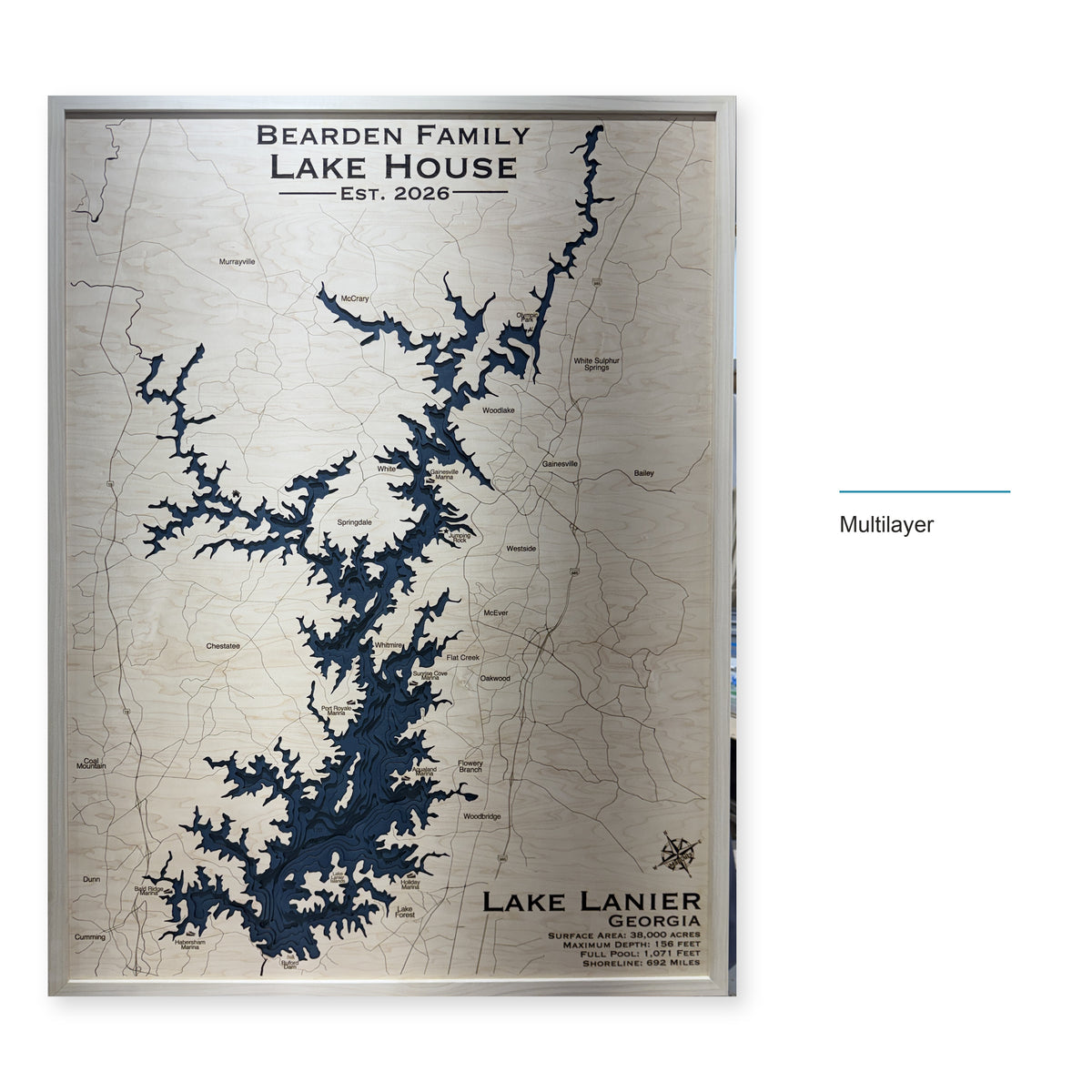 Lanier Bearden wood map — multilayer, layer option shown