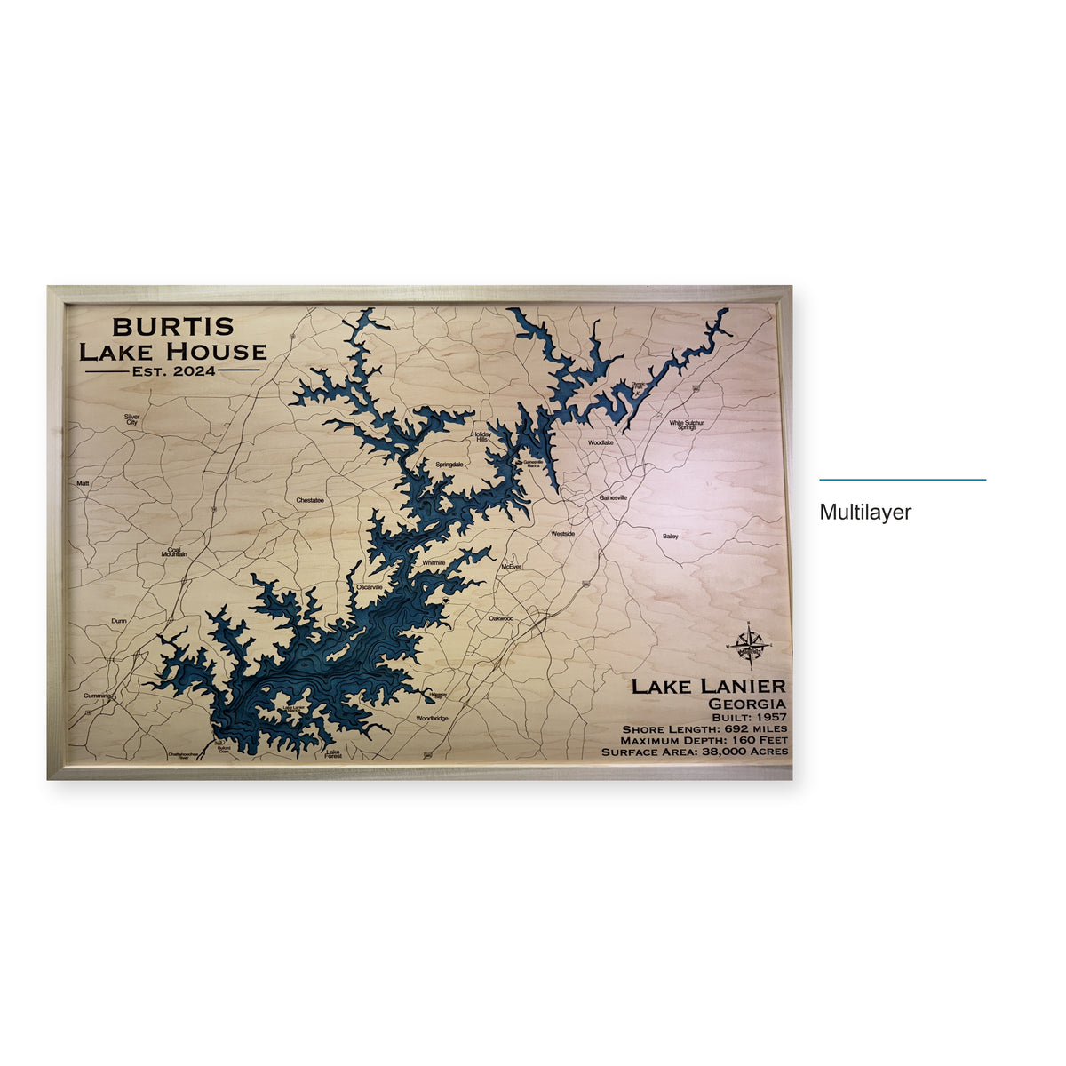 Lanier Burtis wood map — multilayer, layer option shown