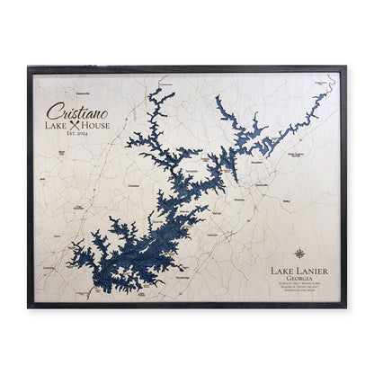 Lanier Cristiano wood map — multilayer, white background