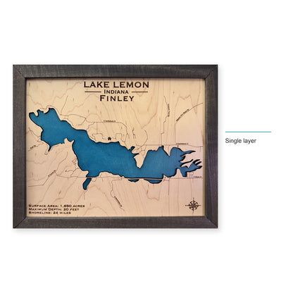 Lemon Finley wood map — single layer, layer option shown