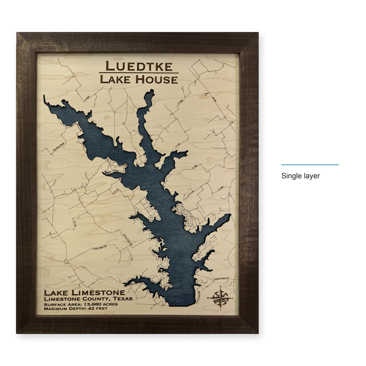 Limestone Luedtke wood map — single layer, layer option shown