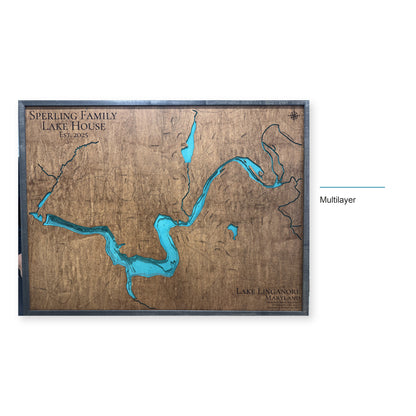 Linganore Sperling Finished wood map — multilayer, layer option shown