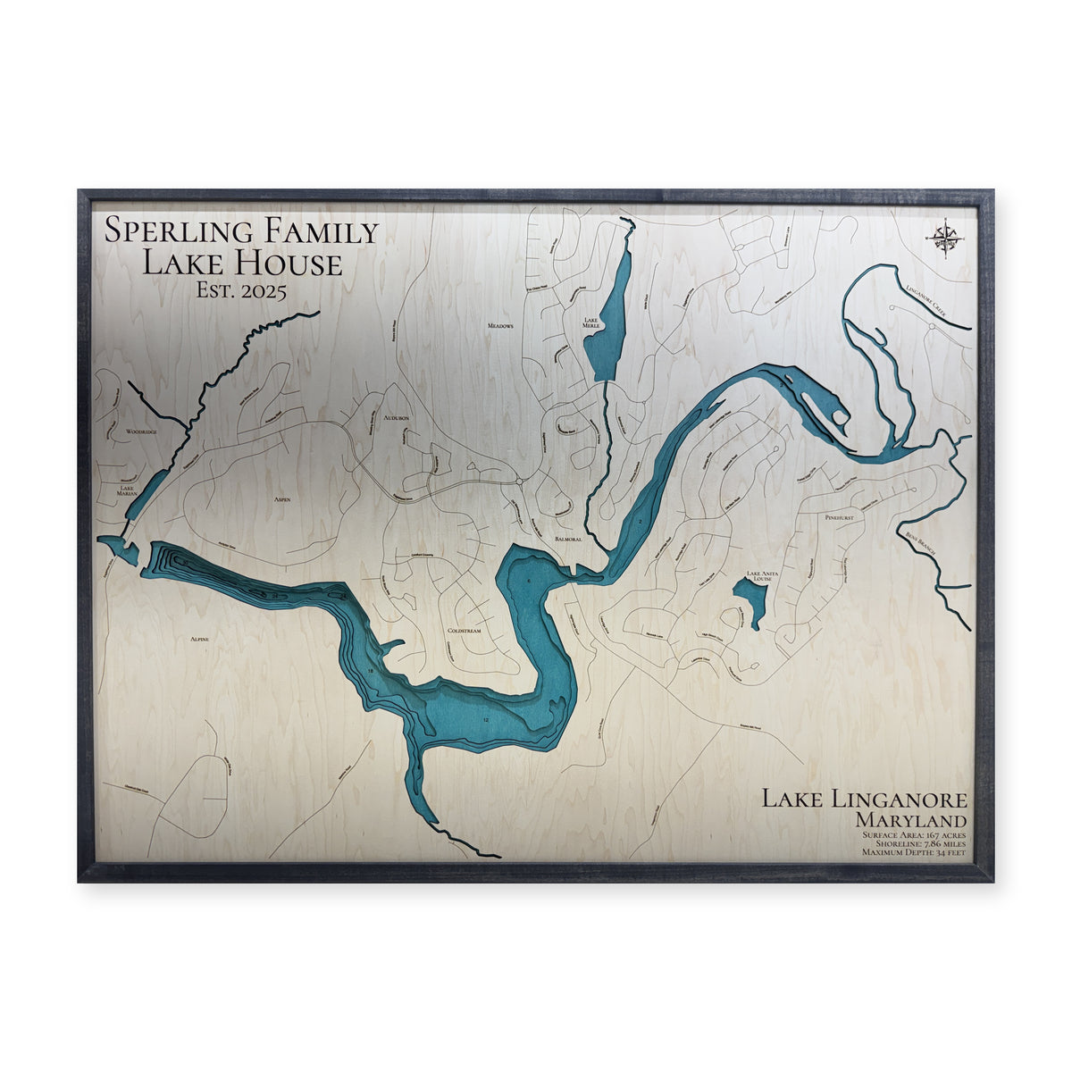 Linganore Sperling wood map — multilayer, white background