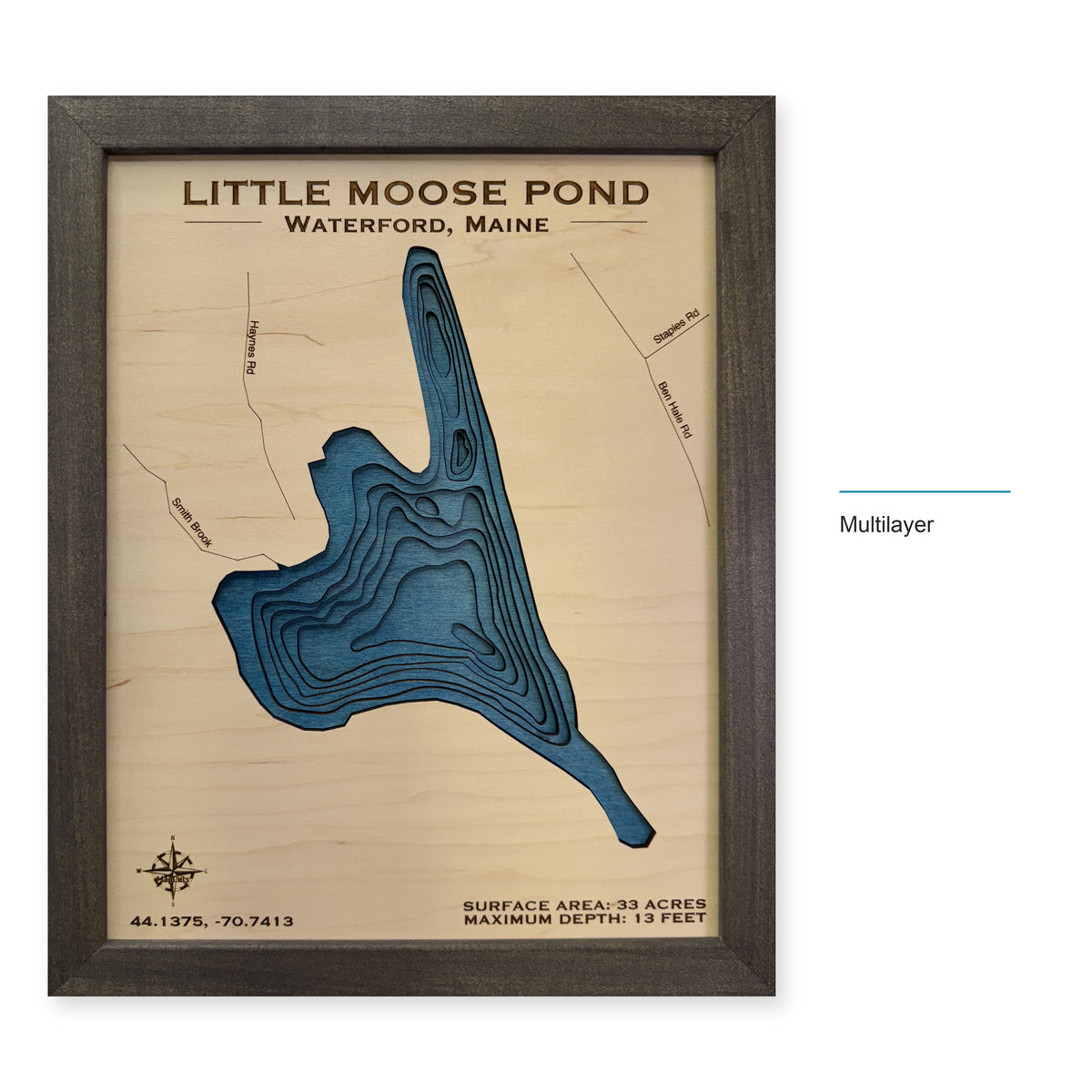 Little Moose Mcphee wood map — multilayer, layer option shown