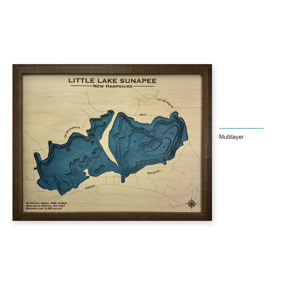 Little Sunapee Corpus wood map — multilayer, layer option shown