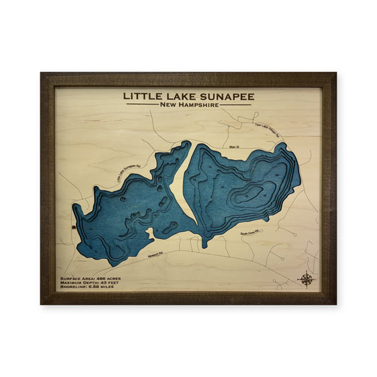 Little Sunapee Corpus wood map — multilayer, white background