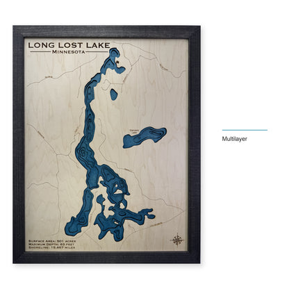Long Lost Lake wood map — multilayer, layer option shown