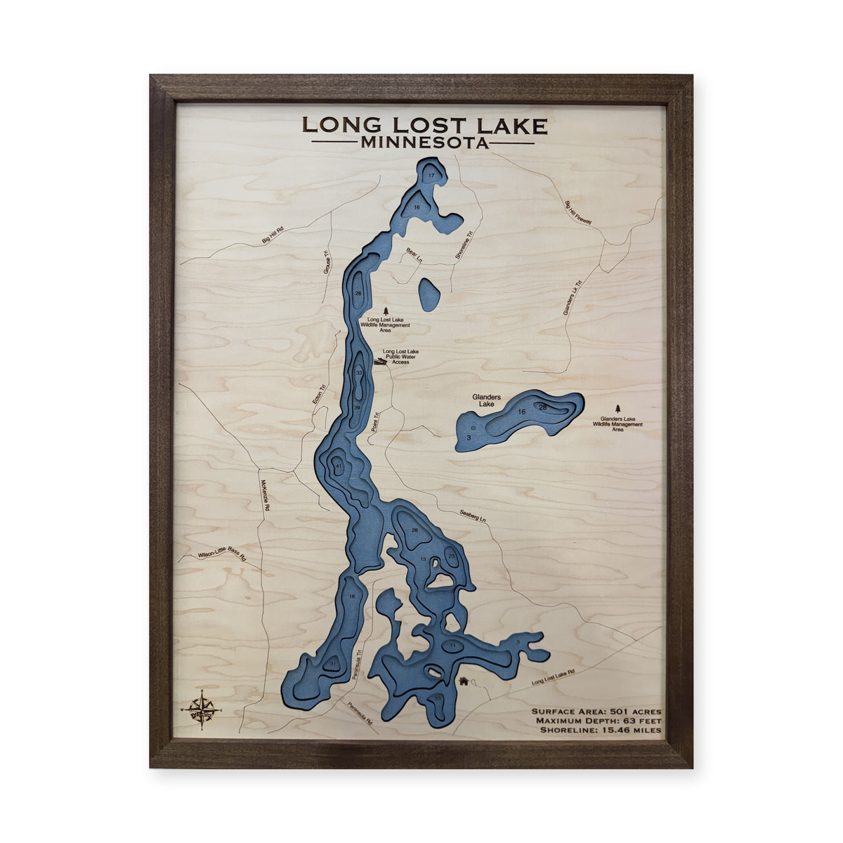Long Lost Neisen wood map — multilayer, white background