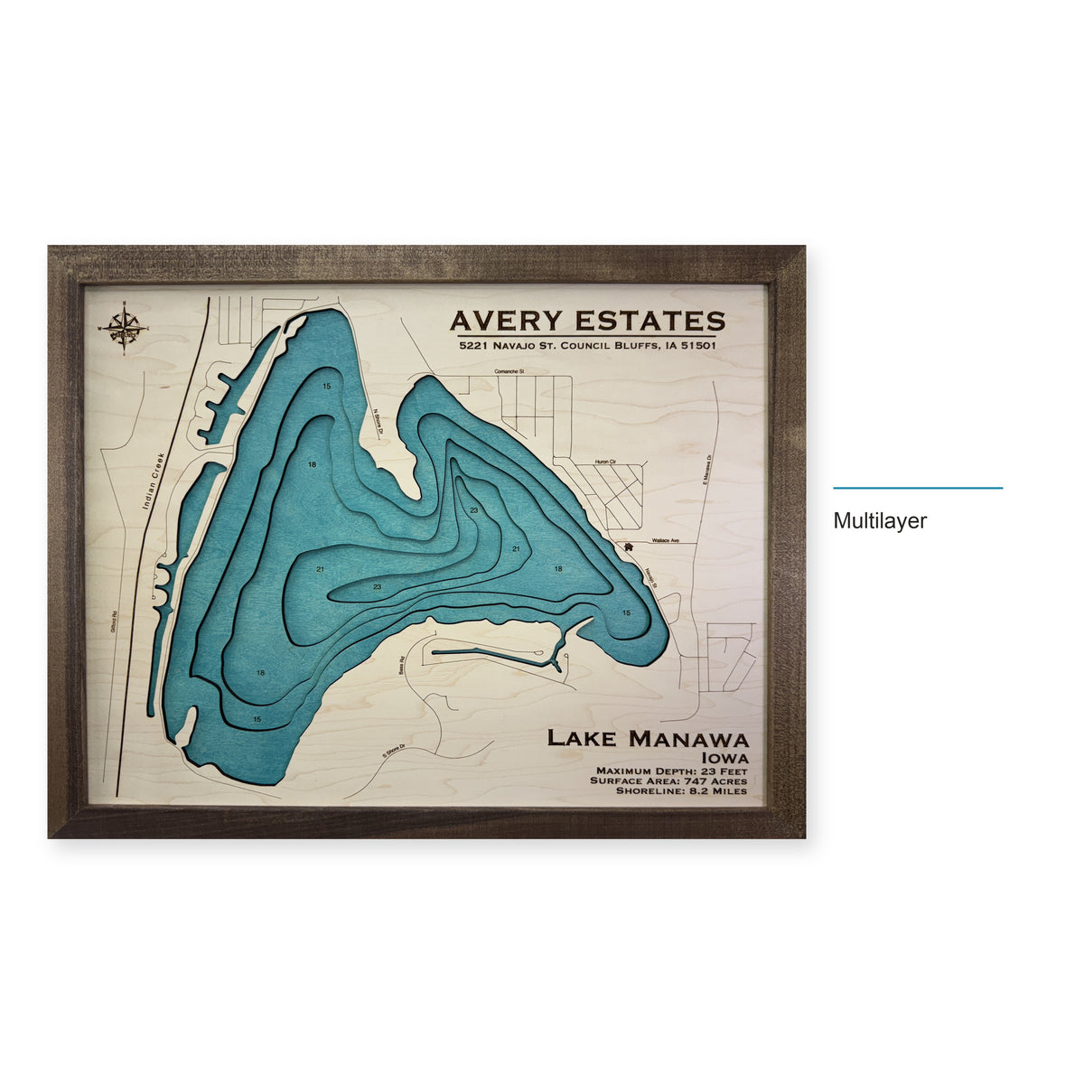 Manawa Avery wood map — multilayer, layer option shown