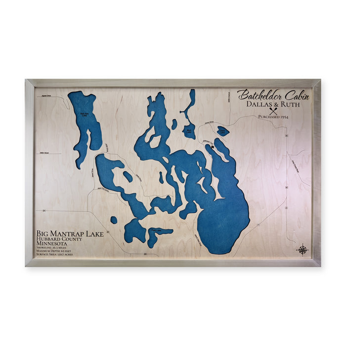 Mantrap Batcheldor wood map — single layer, white background