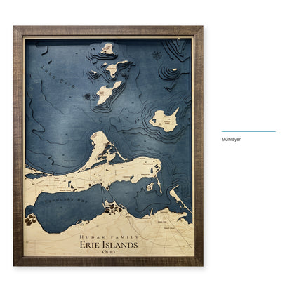 Sandusky Bay / Lake Erie Islands Map — Multilayer — style-labeled photo