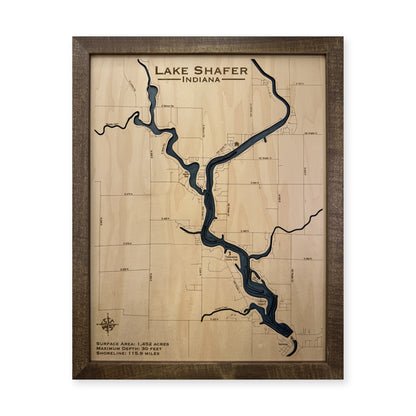 Lake Shafer Wood Map — Multilayer — plain-background photo