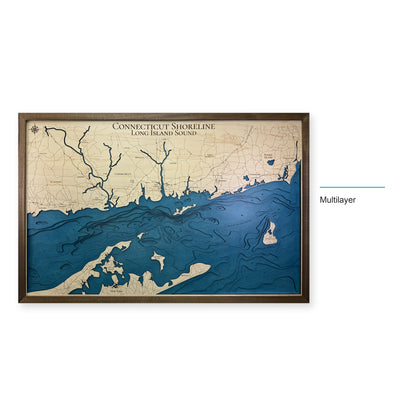 Long Island Sound Wood Map — Multilayer — style-labeled photo