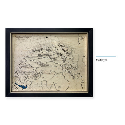Frenchman Range, Nevada Wood Map — Multilayer — style-labeled photo