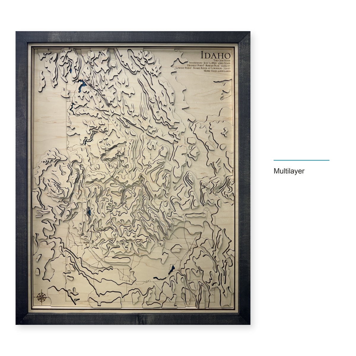 Idaho Wood Map — Multilayer — style-labeled photo