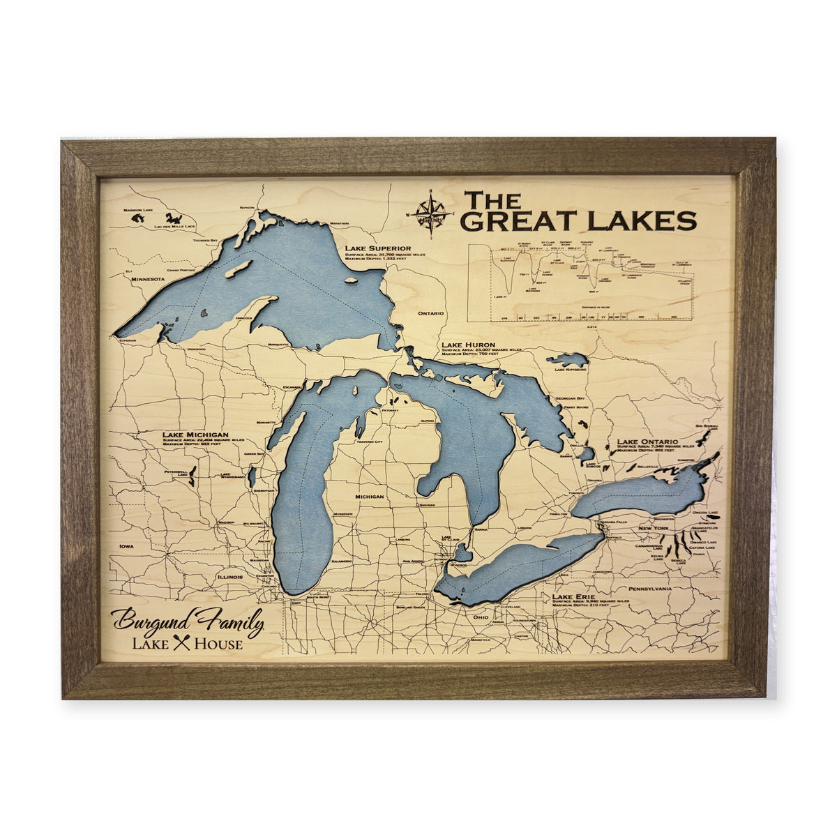 Great Lakes Wood Map — 1 water layer main photo [MC20261006 q0291 f4a77da44bd3]