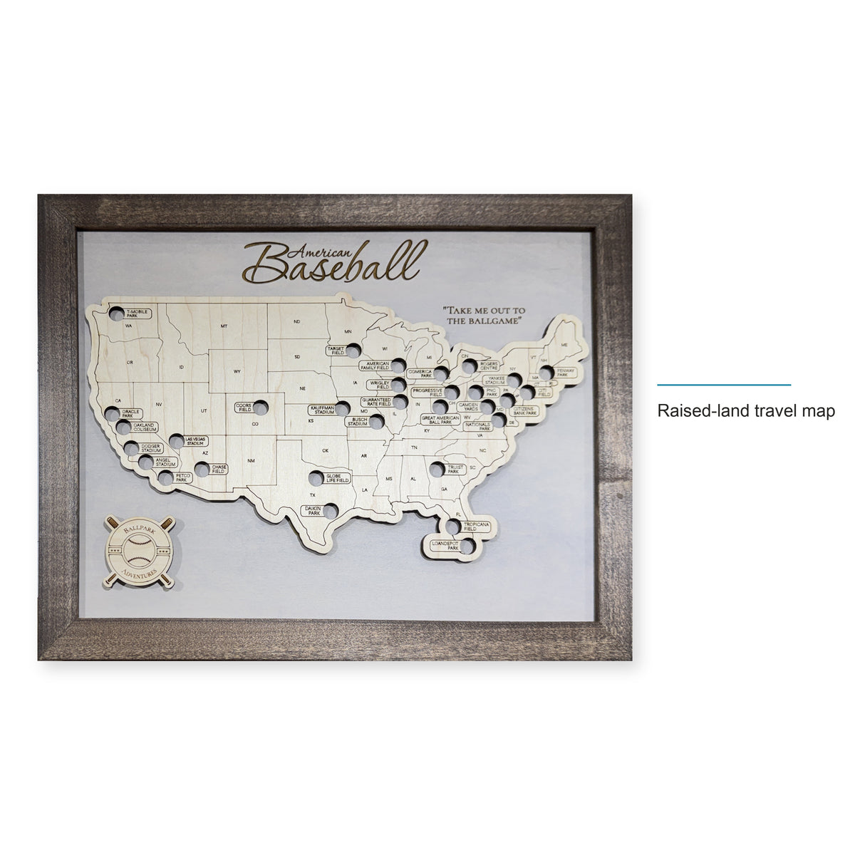 Professional Baseball Stadium Travel Map Montsma — style-labeled photo [MC20261006 q0364 f75bada9a5bd]