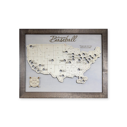 Professional Baseball Stadium Travel Map Montsma — Raised-land travel map main photo [MC20261006 q0364 b4c2f6a8162a]